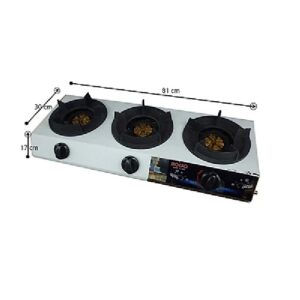 Bếp Gas Khè Công Nghiệp 3 Lò SOGO