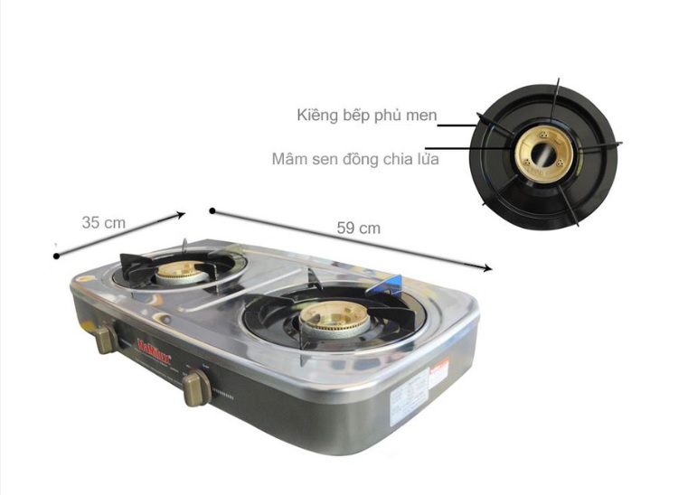bếp gas đôi namilux 590sm