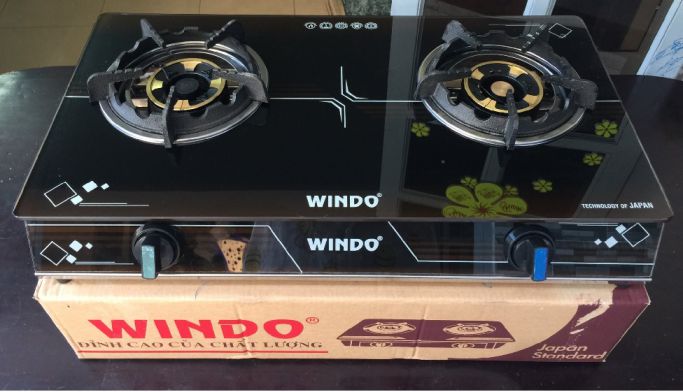 Bếp Gas Đôi Mặt Kính Windo PI 100