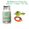 bộ bình gas gia đình xám 12kg