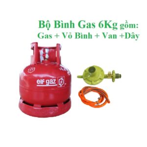 bộ bình elf gas đỏ 6kg