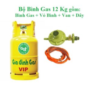 bộ bình gas gia đình vàng 12kg