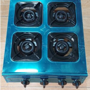 Bếp Gas 4 Họng Vuông nấu mì cay, cơm niêu, đổ bánh xèo, bò né